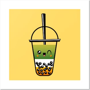 Mango Matcha Latte Posters and Art